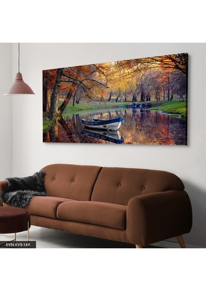 Kayık Manzaralı Kanvas - Canvas Tablo modelleri
