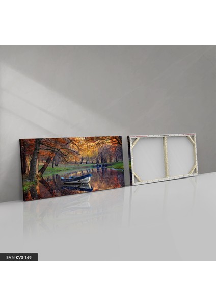 Kayık Manzaralı Kanvas - Canvas Tablo fırsatları