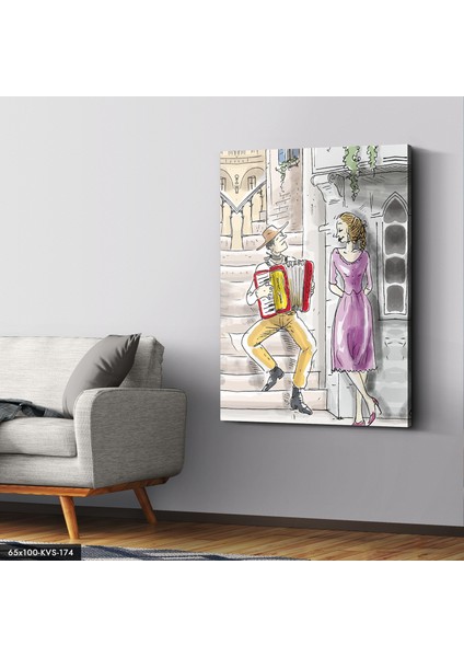 Sokak Sanatçısı Kanvas - Canvas Tablo