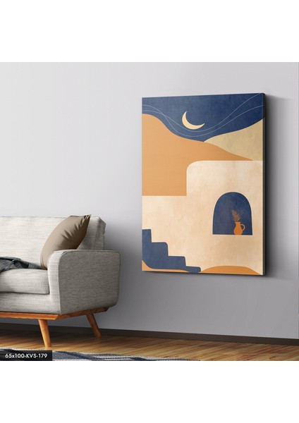 Soyut Sanat Ay Kanvas - Canvas Tablo