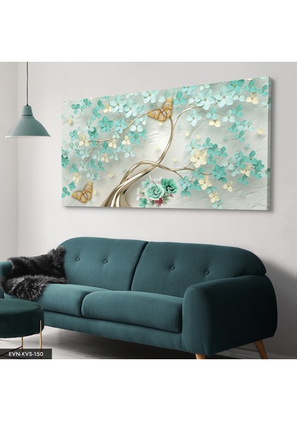 Ağaç Çiçekler Kanvas - Canvas Tablo modelleri