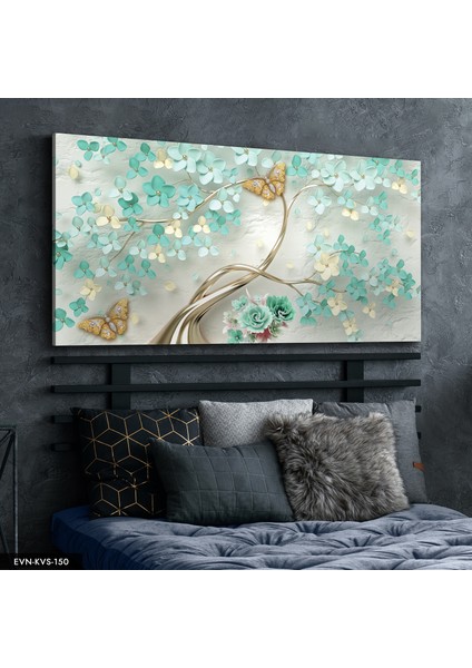 Ağaç Çiçekler Kanvas - Canvas Tablo indirimleri