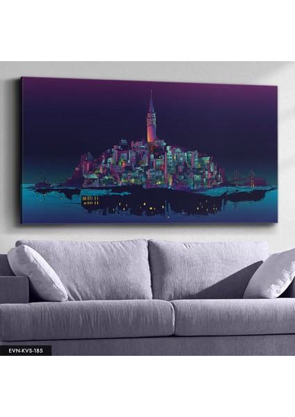Renkli Istanbul Kanvas - Canvas Tablo