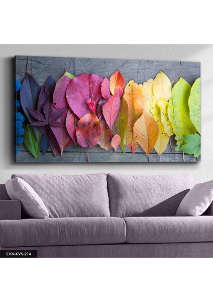 Renkli Yapraklar Kanvas - Canvas Tablo
