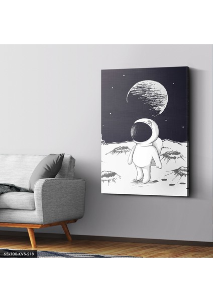 Sevimli Astronot Kanvas - Canvas Tablo