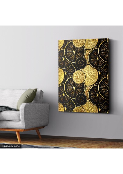 Gold Limon Kanvas - Canvas Tablo