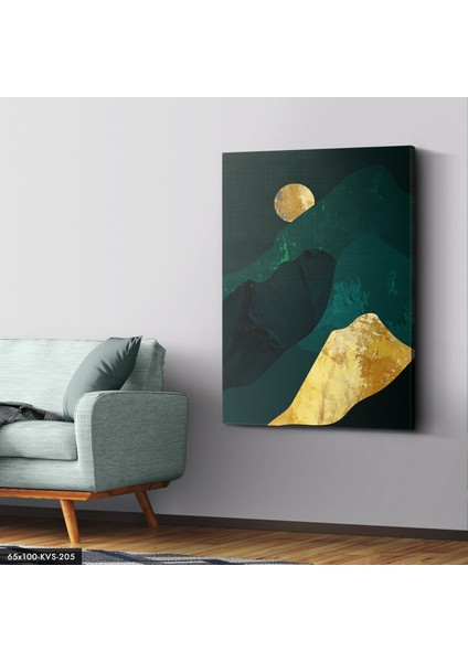 Gold Dağ Kanvas - Canvas Tablo