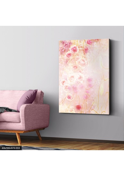 Pembe Güller Kanvas - Canvas Tablo