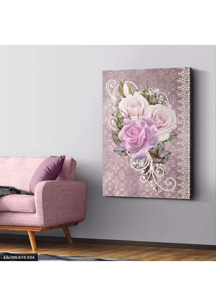 Pastel Çiçekler Kanvas - Canvas Tablo