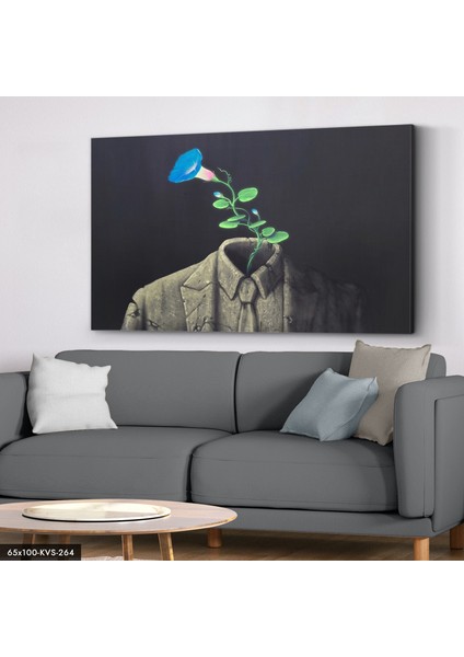 Çiçek Açmış Insan Kanvas - Canvas Tablo