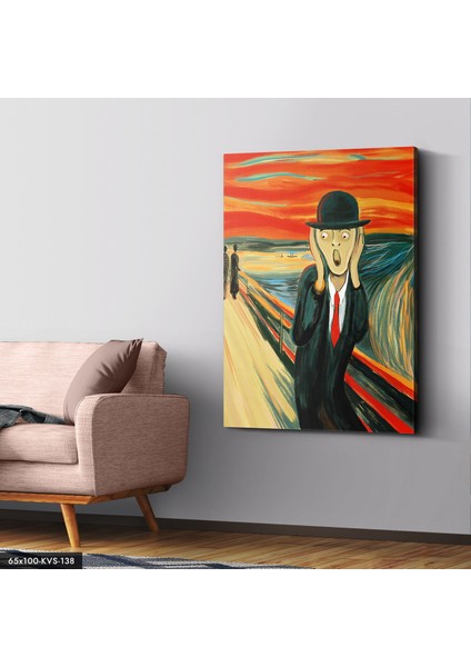 Çığlık Kanvas - Canvas Tablo