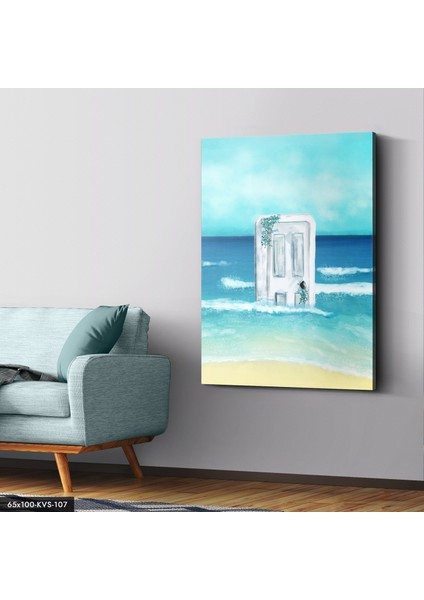 Denizde Kapı Kanvas - Canvas Tablo