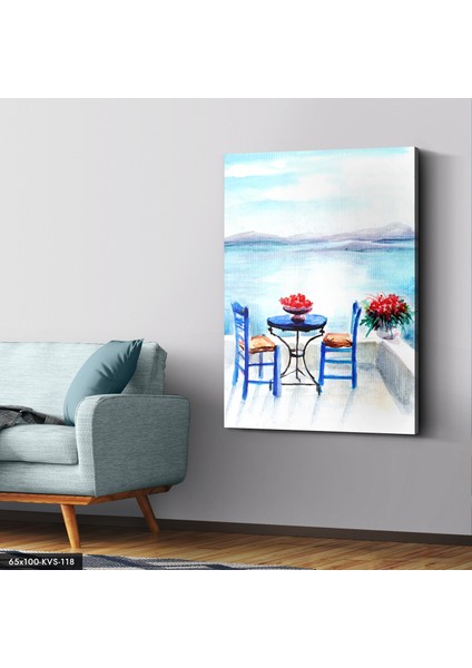 Deniz Kenarı Manzara Kanvas - Canvas Tablo