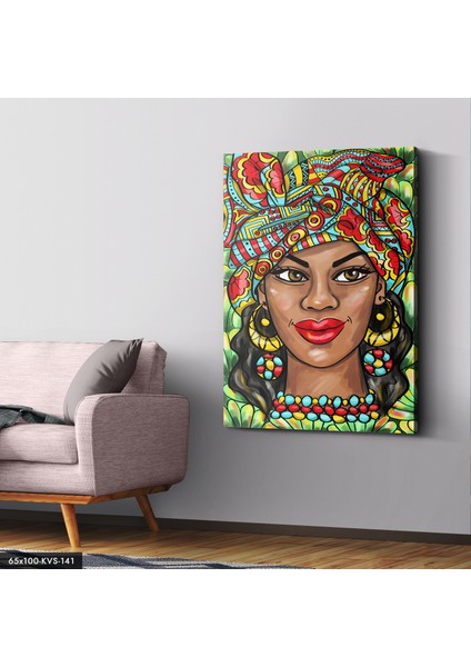 Geleneksel Kadınlar Portre Kanvas - Canvas Tablo