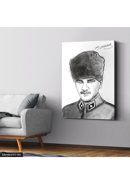 Mustafa Kemal Atatürk Kanvas - Canvas Tablo