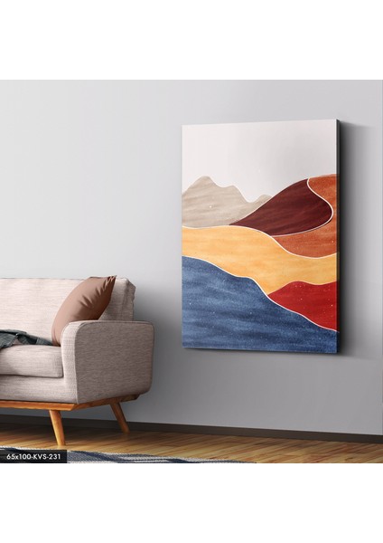 Soyut Sanat Çöl Kanvas - Canvas Tablo