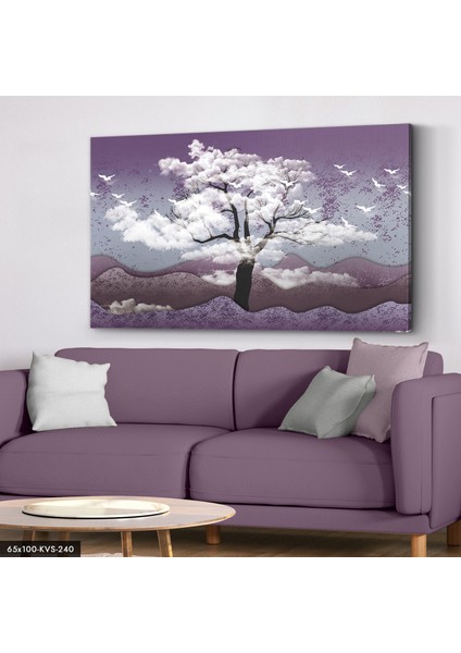 Mor Doğa Kanvas - Canvas Tablo