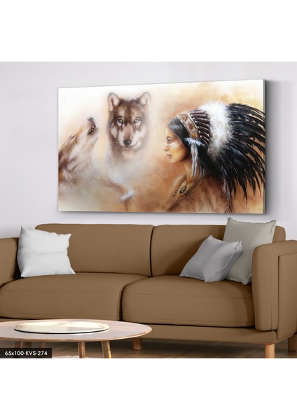 Kızıldereli Kurtlar Kanvas - Canvas Tablo