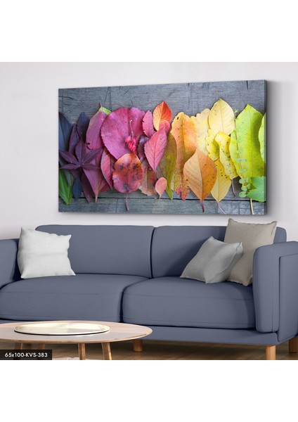 Renkli Yapraklar Kanvas - Canvas Tablo