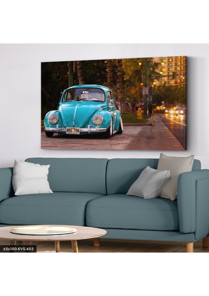 Turkuaz Vosvos Kanvas - Canvas Tablo