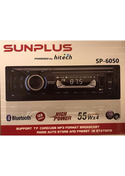 Sun Plus SP-6050 4X55 Watt Bluetooth Teyp