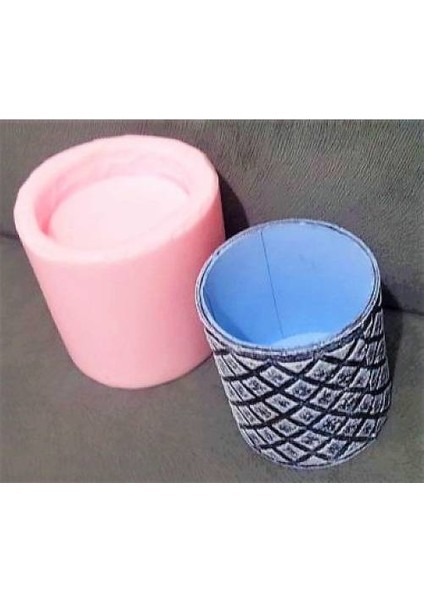 Baklava Desenli 9cm Saksı Silikon Kalıp K-627 fiyatları