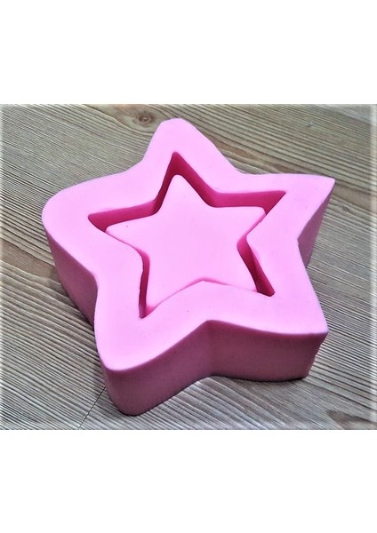 18cm Yıldız Saksı Silikon Kalıp K-595 fiyatları