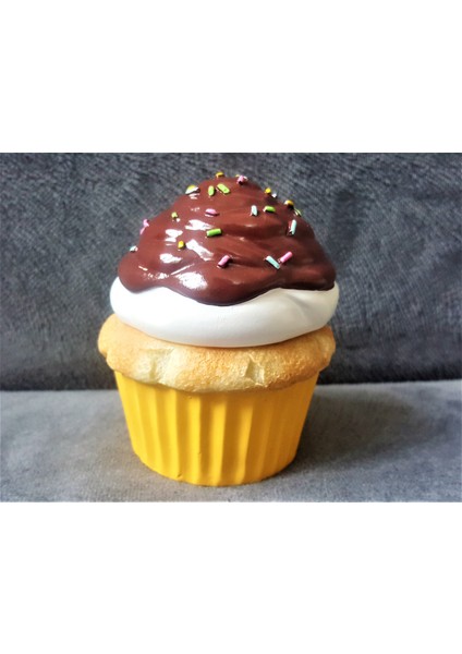 Şekerleme Dekorlu Cupcake Kutu Şantiyi Silikon Kalıp K-349, Polyester Taş Tozu Alçı Kalıbı