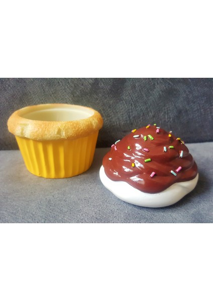 Şekerleme Dekorlu Cupcake Kutu Şantiyi Silikon Kalıp K-349, Polyester Taş Tozu Alçı Kalıbı modelleri