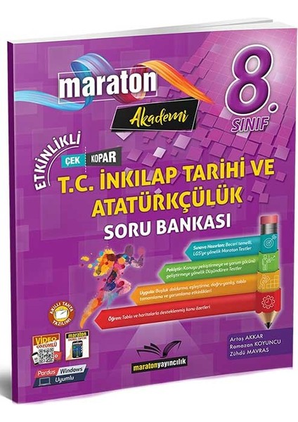 Maraton 8. Sınıf T.c Inkılap Tarihi ve Atatürkçülük Konu Özetli Soru Bankası