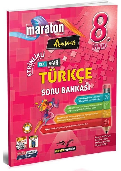 Maraton 8. Sınıf Türkçe Konu Özetli Soru Bankası