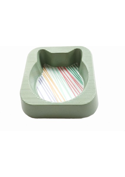 Bambu Kedi Köpek Mama ve Su Kabı BO-3182 500 ml Yeşil