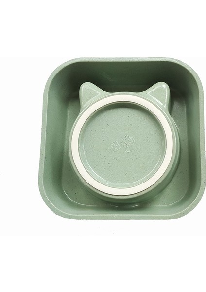 Bambu Kedi Köpek Mama ve Su Kabı BO-3182 500 ml Yeşil fiyatları
