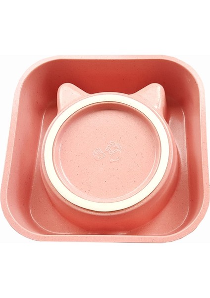 Bambu Kedi Köpek Mama ve Su Kabı BO-3182 500 ml Pembe
