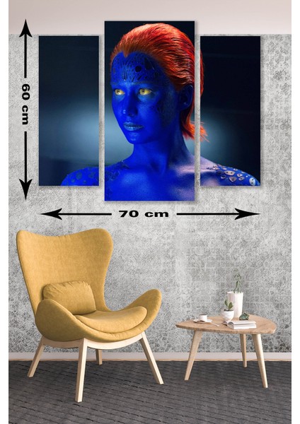 3 Parça Avatar Insan Desenli Mdf Duvar Tablosu fiyatları