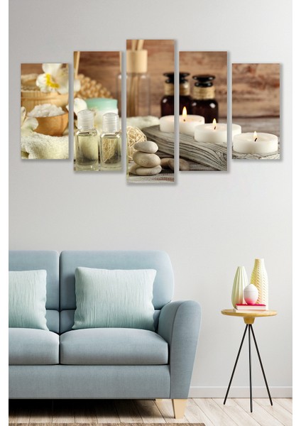 5 Parça Spa Mdf Duvar Tablosu
