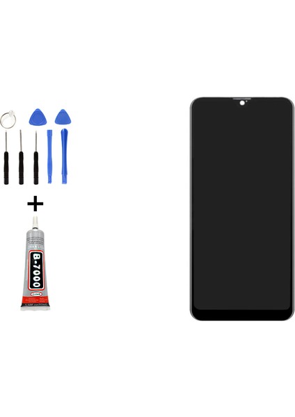 Samsung A20E A202 LCD Ekran Dokunmatik + Tamir Seti Siyah