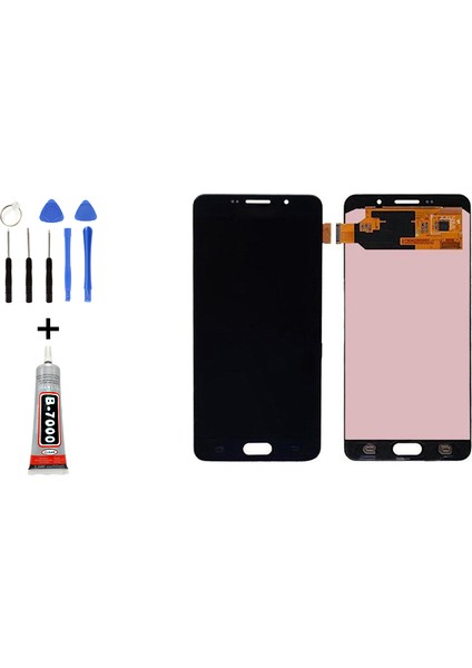 Samsung A6 Plus A605 LCD Ekran Dokunmatik + Tamir Seti Siyah