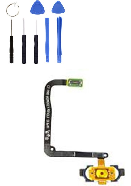 Samsung C7 Pro C7010 Uyumlu Home Tuş Bordu + Tamir Seti Mavi