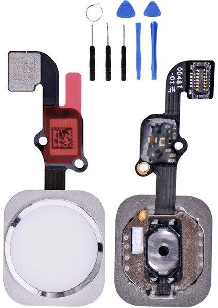 IPhone 6s Uyumlu Home Tuş Bordu + Tamir Seti Mavi