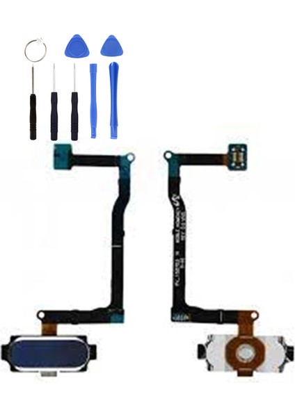 Samsung Note 5 N920 Uyumlu Home Tuş Bordu + Tamir Seti Beyaz
