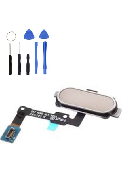 Samsung J7 Prime G610 Uyumlu Home Tuş Bordu + Tamir Seti Mavi