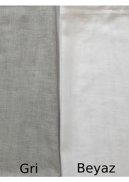 Lüks Keten Görünümlü Tül Perde Pilesiz Etek Kurşunlu Gri Rengi. EN:400-BOY:240 modelleri