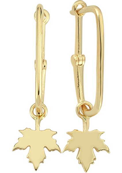 14 Ayar 1,55 Gram Taşsız Figürlü Küpe