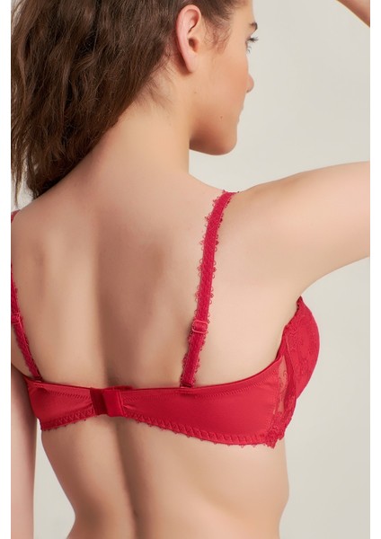 Kadın 5101510 Brode Kap Silikonlu Sütyen Takımı Bordo modelleri