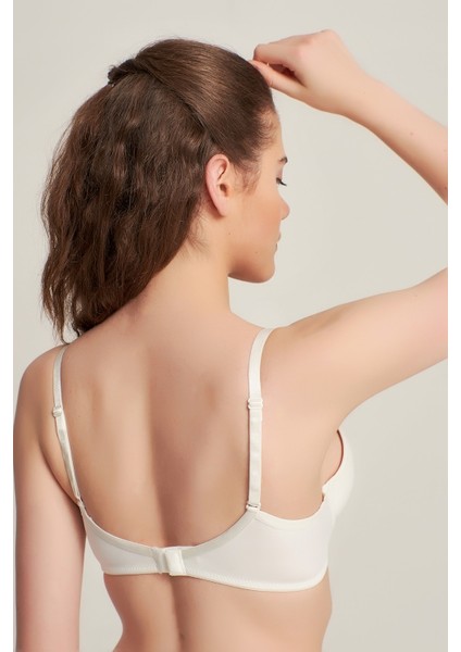 Kadın 9141010 Silikonlu Olympe Push Up Destekli Sütyen Ekru fırsatları