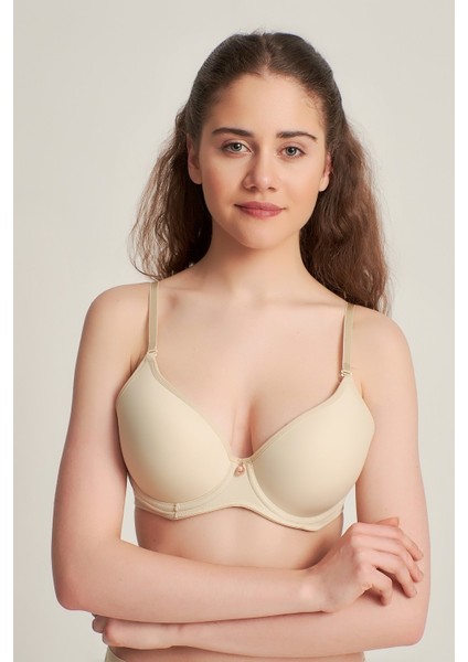 Kadın 9141010 Silikonlu Olympe Push Up Destekli Sütyen Ten