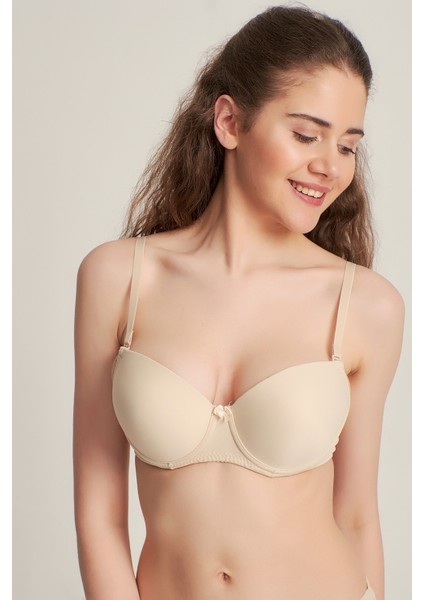 Kadın 3050205 Elasthan Kaplı Destekli Dolgulu Sütyen Ten modelleri