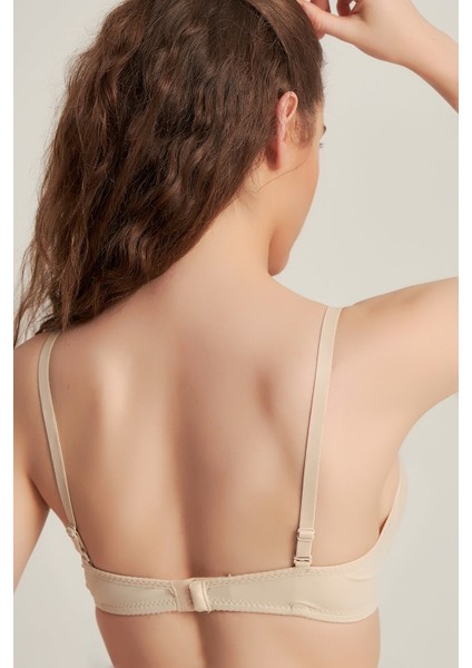 Kadın 3050205 Elasthan Kaplı Destekli Dolgulu Sütyen Ten fırsatları