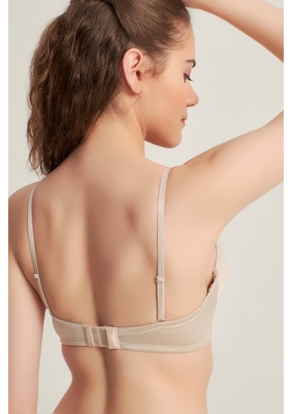 Kadın 7101316 Desteksiz Straplez Basic Bra Sütyen Cappucino